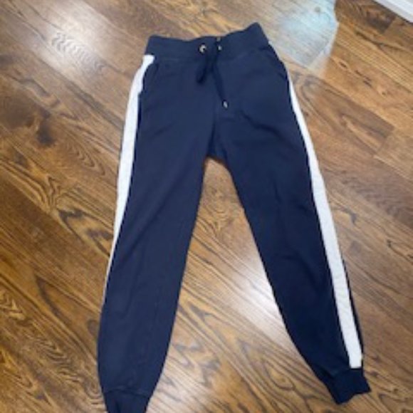 Clearout-Ralph Lauren Women's Jogger Sweatpants Side Stripe Navy Blue in XS - Picture 2 of 8